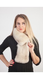 Greenland fox fur scarf-collar